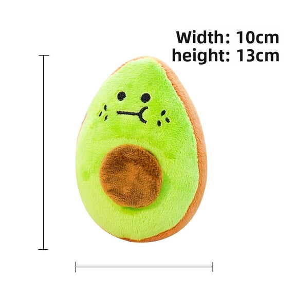 New Pet Plush Toy Avocado Sound Chew Toy for Cats and Dogs Wholesale Fun Sound Toy