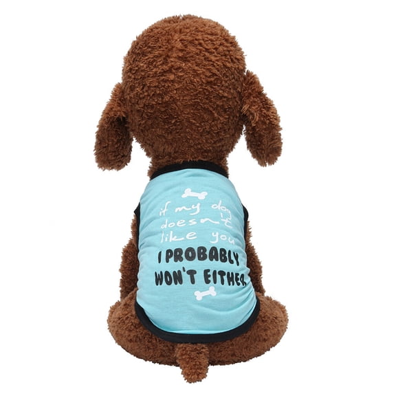 New Pet Vest Summer And Autumn Fashion Pattern Comfortable Dog Cat Clothing Pet Vest SUCS