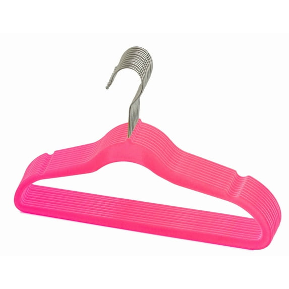 New! Petite Size Slim-Line Hot Pink Shirt-Pant Hangers