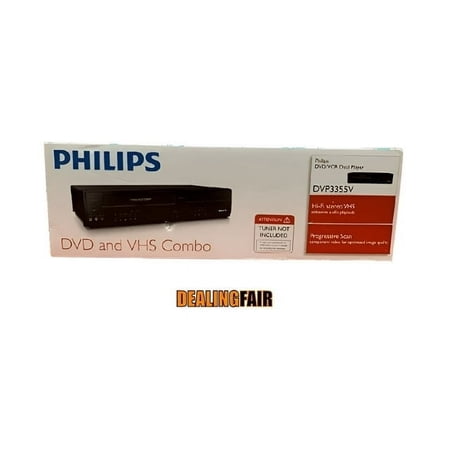 New Philips DVP3355V DVD/VCR Combo Player