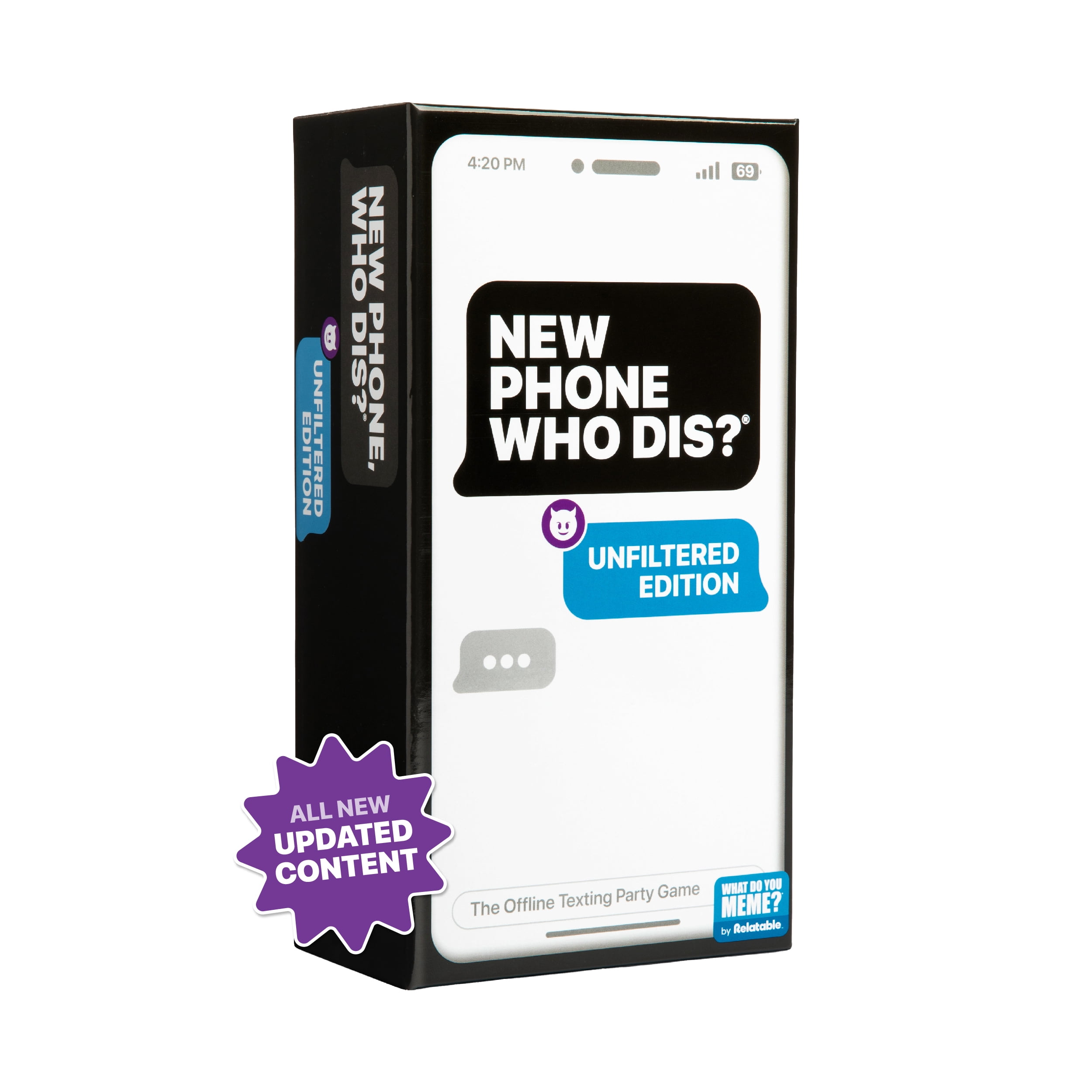 New Phone, Who Dis? by What Do You Meme?, The Offline Text Message Party Game, Now with All New Updated Content