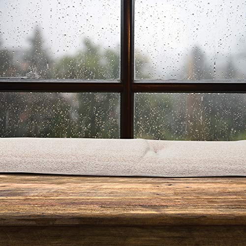 Beige Reusable Moisture Absorber Sock for Windowsills, 2-Pack