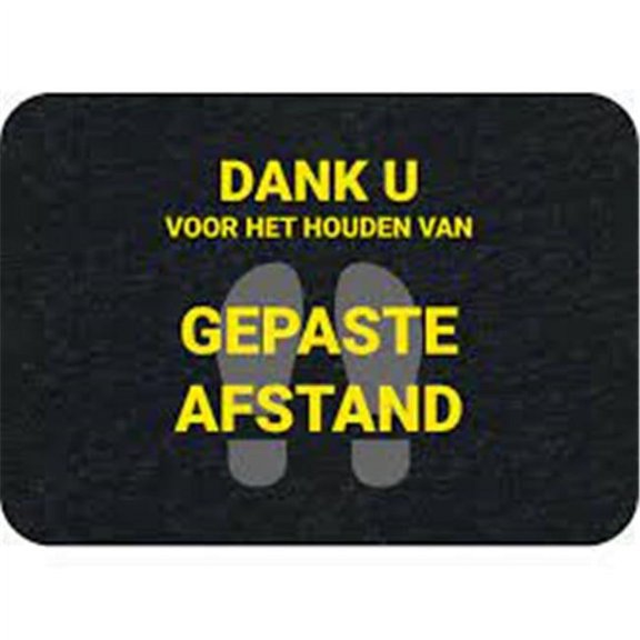New Pig PIGGMM21004-BK Pig Social Distancing Floor Sign - Box of 4