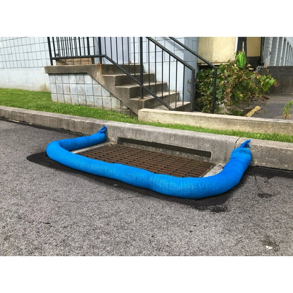 New Pig Standard Storm Drain Filter Sock Blue 10' L
