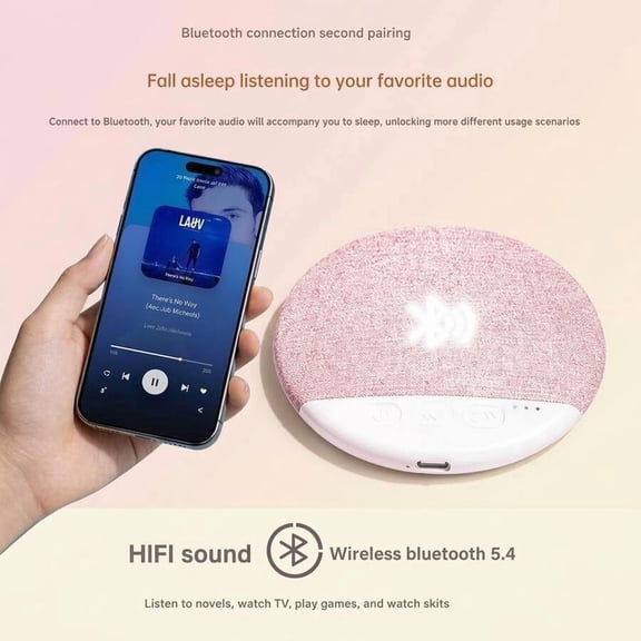 New Pillow-Side Sleep Speaker, High-Quality Multi-Functional Bluetooth Speaker With White Noise.