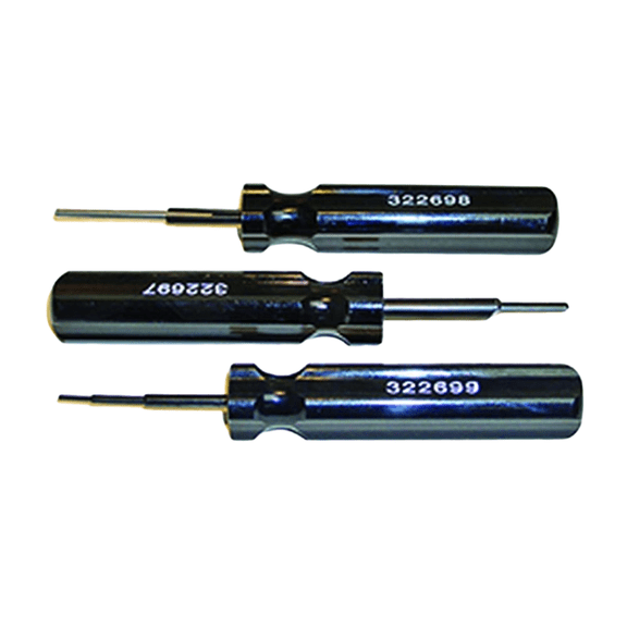 Amphenol Pin Tool Set 3-Piece Compatible with Johnson Evinrude OMC Outboard Power Pack Connector Includes 553-2697 553-2698 553-2699