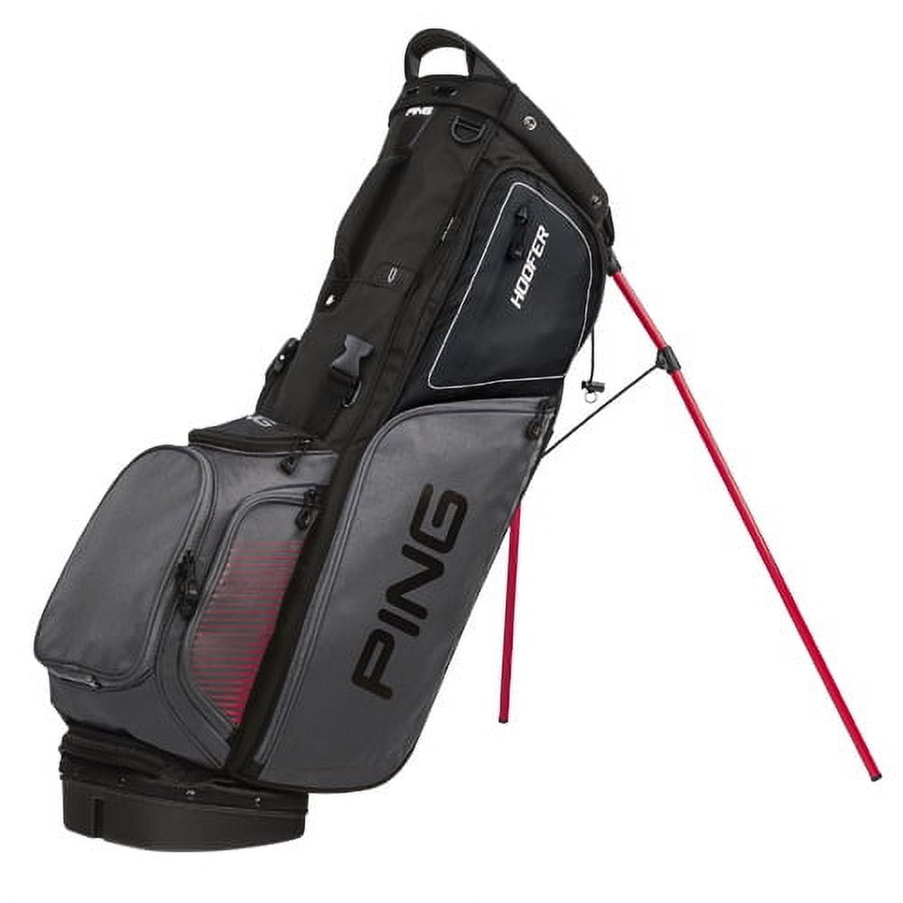 Ping Hoofer Stand Bag (Grey/Birdie Blue, 5-way top, 2017 Ping Hoofer Stand Bag (Grey/Birdie Blue, 5-way top, 2017
