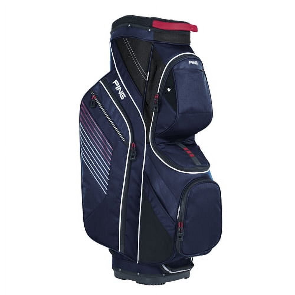 New Ping Traverse Golf Cart Bag (Navy / Red / White New Ping Traverse Golf Cart Bag (Navy / Red / White