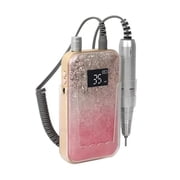 New Pink Gradient Professional Portable 35000 RPM Rechargeable Nail Drill ,Easy to Operate
