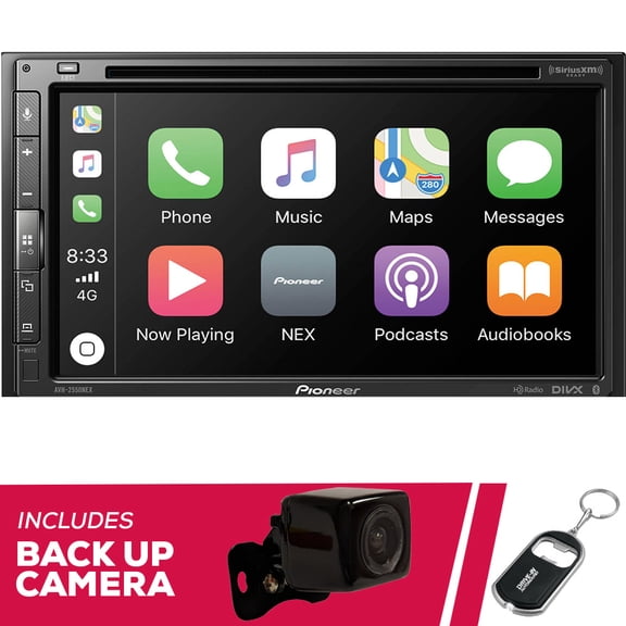 New Pioneer AVH-2550NEX 6.8" Double-DIN Multimedia CD/DVD with Backup Camera