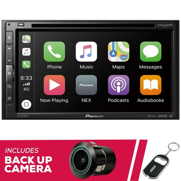 New Pioneer AVH-2550NEX 6.8" DVD with Amazon Alexa and Backup Bullet Camera