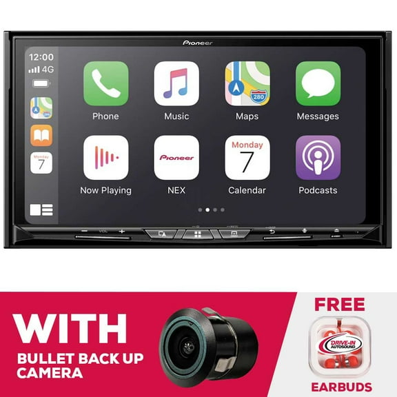 New Pioneer AVIC-W8600NEX 7" 2-DIN Car Stereo Navigation with Bullet Camera