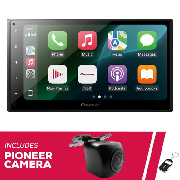 New Pioneer DMH-1800NEX 6.8" Multimedia Receiver & ND-BC011 Front/Rear View Camera