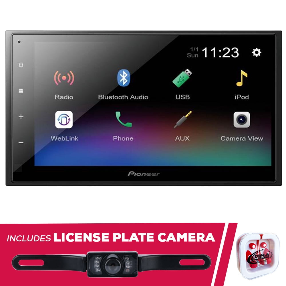 New Pioneer DMH341EX Media Receiver w/ License Plate Camera (Does Not