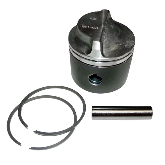 OEM Grade Piston Kit .030 Oversize Compatible with 1976-2005 Johnson Evinrude 40HP 48HP 50HP 55HP 60HP 2-Cylinder Crossflow Outboard 3.030 Bore 390511 394066 394137