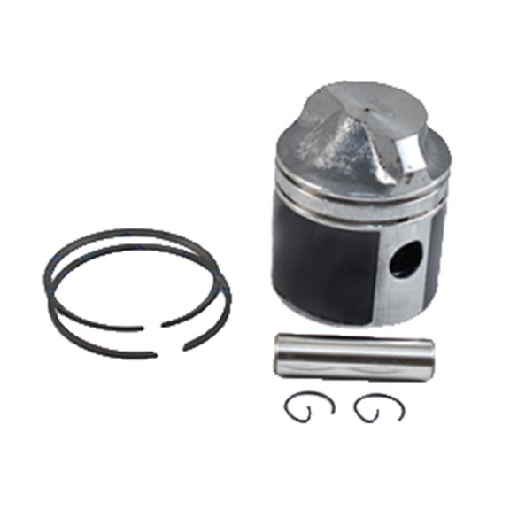 .030 Over Piston Kit with Rings Compatible with Johnson Evinrude 2-Stroke Outboard Engine Includes Piston Wrist Pin Circlip Retainers Cast Aluminum Rebuild Kit 326764 326765