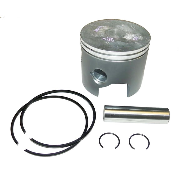 Piston Kit .015 Over with Rings Compatible with 1987-2006 Mercury Mariner 30HP-50HP Inline 3-Cylinder 2-Stroke Outboard Motor 2.580 65.5mm Bore 774-8600A3 774-9137A9 326764