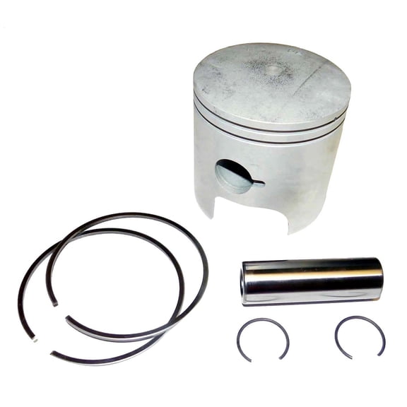 Inline 2-Cylinder Piston Kit .020 Oversize Compatible with 1986-2006 Yamaha Mariner 6HP 8HP 2-Stroke Outboard Motor 2.264 Bore 761-8565T 6E9-11636-00-00 326764 326765