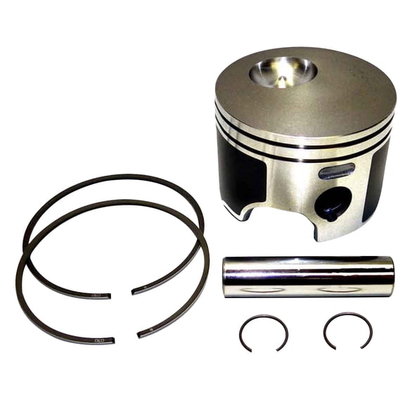 OEM Grade Port Piston Kit .040 Oversize Compatible with 2004-2012 Johnson Evinrude 150HP 175HP 200HP 225HP 250HP 300HP V6 E-TEC Outboard 3.640 Bore 5007036 5007541