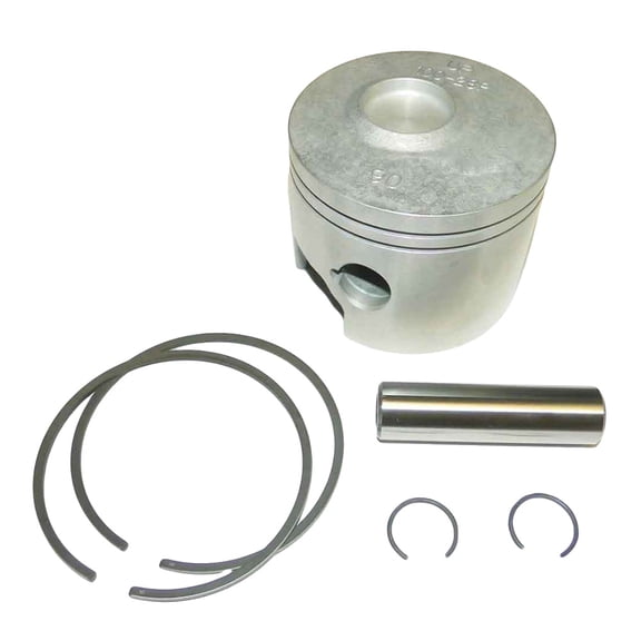 OEM Grade Port Piston Kit .015 Oversize Compatible with 1987-2006 Mercury Mariner 150HP 175HP 200HP 225HP V6 2.5L 2-Stroke Outboard 3.516 Bore 326764 326765