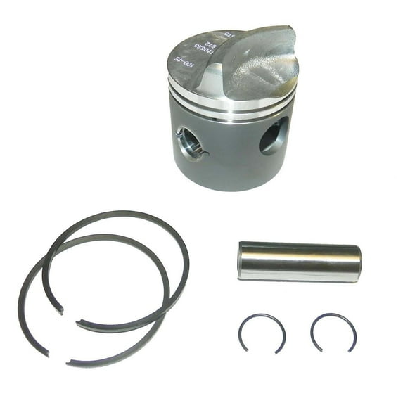 OEM Grade Piston Kit .010 Oversize Compatible with 1987-2006 Mercury Mariner 80HP 90HP 100HP 115HP Inline 4-Cylinder 2-Stroke Outboard 3.385 Bore 774-8600A3 7437A3