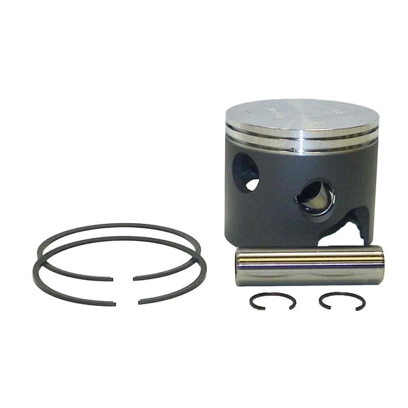 OEM Grade Piston Kit .040 Oversize Compatible with 1986-2006 Mercury Mariner 9.9HP 15HP 2-Cylinder 2-Stroke Outboard Motor 2.402 61mm Bore 777-815965A4 326764