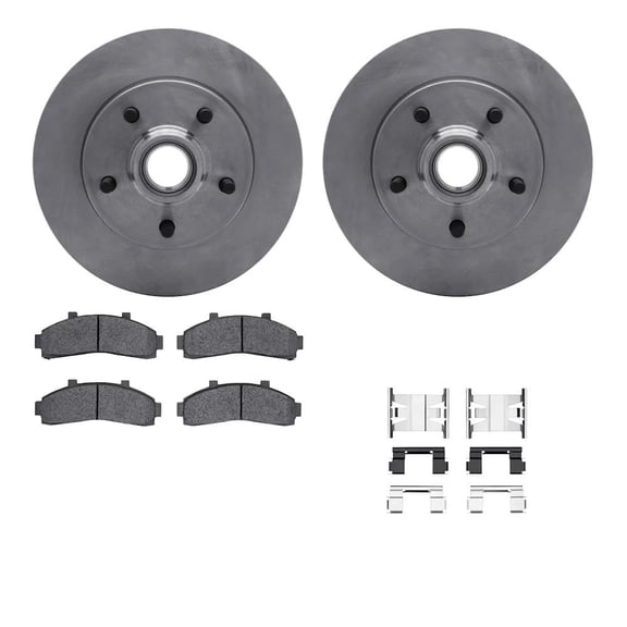 New Plain Surface Brake Disc and Pad Kit Compatible With Mazda B4000 SE 6 Cyl 4.0L 1998-2000 R1WFWH154107