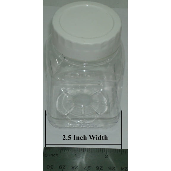 New Plastic Storage Jars,Container,Food,Candy,Toy,Organizer,lids 8 Oz Lot Of 48