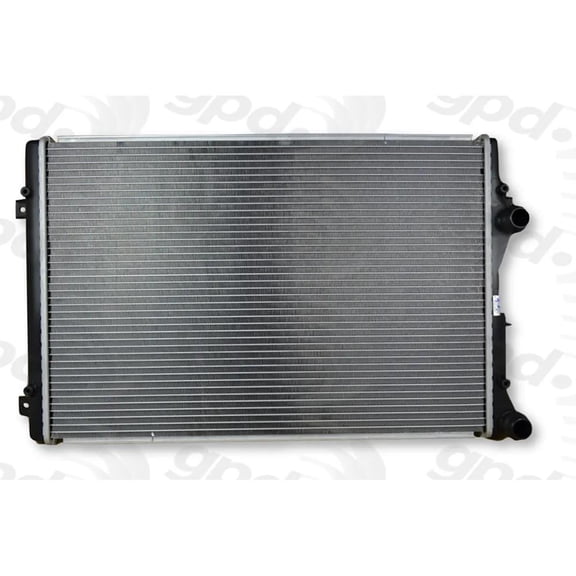 New Plastic Tank Radiator Compatible With Audi Volkswagen Jetta Wolfsburg Edition 4 Cyl 2.0L Jetta Sportline 4 Cyl 2.0L Beetle Sportline 4 Cyl 2.0L 2009-2016 By 3559 CU13212 13212