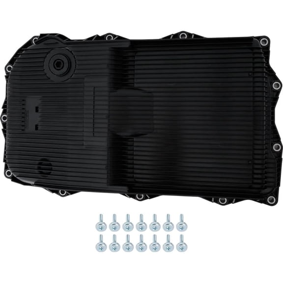 New Plastic Transmission Pan Compatible With Ram 1500 SXT 8 Cyl 5.7L 1500 Outdoorsman 8 Cyl 5.7L 1500 Lone Star 8 Cyl 5.7L 2013-2019 By 52854834AB 68225344AA 68233701AA 68233701AB