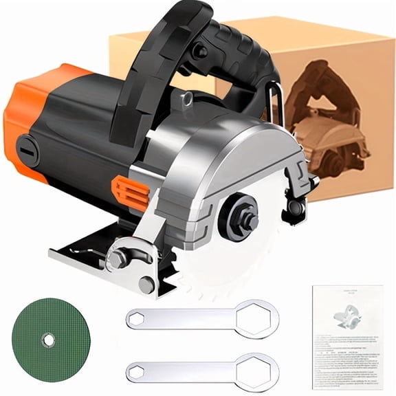 New Plug-in Handheld Circular Saw, Multipurpose Cutting Tool for Marble, Stone, Metal & Woodworking DIY, Practical Gift for Men