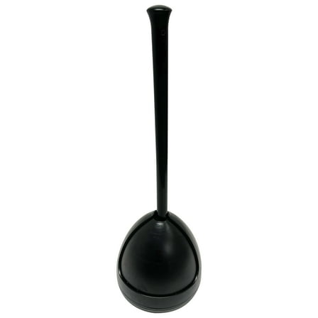 New Plumb Craft Toilet Plunger Drain Plunger with Black Twist Caddy Storage Holder