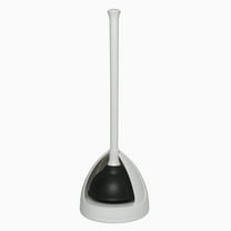 New Plumb Craft Toilet Plunger Drain Plunger with White Twist Caddy Storage Holder