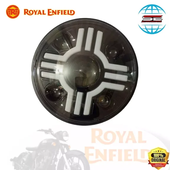 New Plus Led Headlight 7" For Royal Enfield Hunter 350 Meteor 350 Thar & Jeep