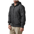 thumbnail image 1 of New Plus Size Men's Black Hooded Thin Cotton Jacket, 1 of 1