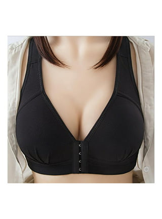 Sexy Push Up Bras Front Closure Solid Color Brassiere Wireless