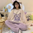 thumbnail image 1 of New Pochacco Pajamas Womens Autumn and Winter Rose Velvet Round Neck Cute Cartoon Thickened Warm Coral Plush Home Pajamas, 1 of 7