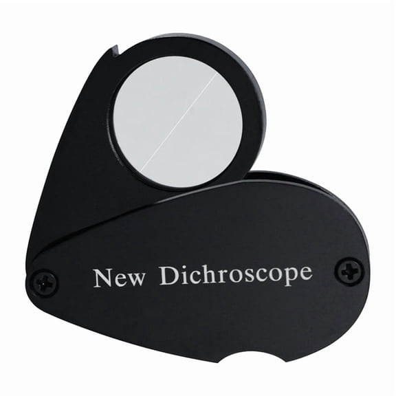 New Pocket Dichroscope Jewelry Testing 21mm Lens Diameter White Light Foldable Design Clear Lens Dichroscope for Gem
