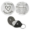 thumbnail image 1 of New Pocket Hug Leather Keychain Stainless Steel Pendant Purse Accessory Clip Key Ring, 1 of 7