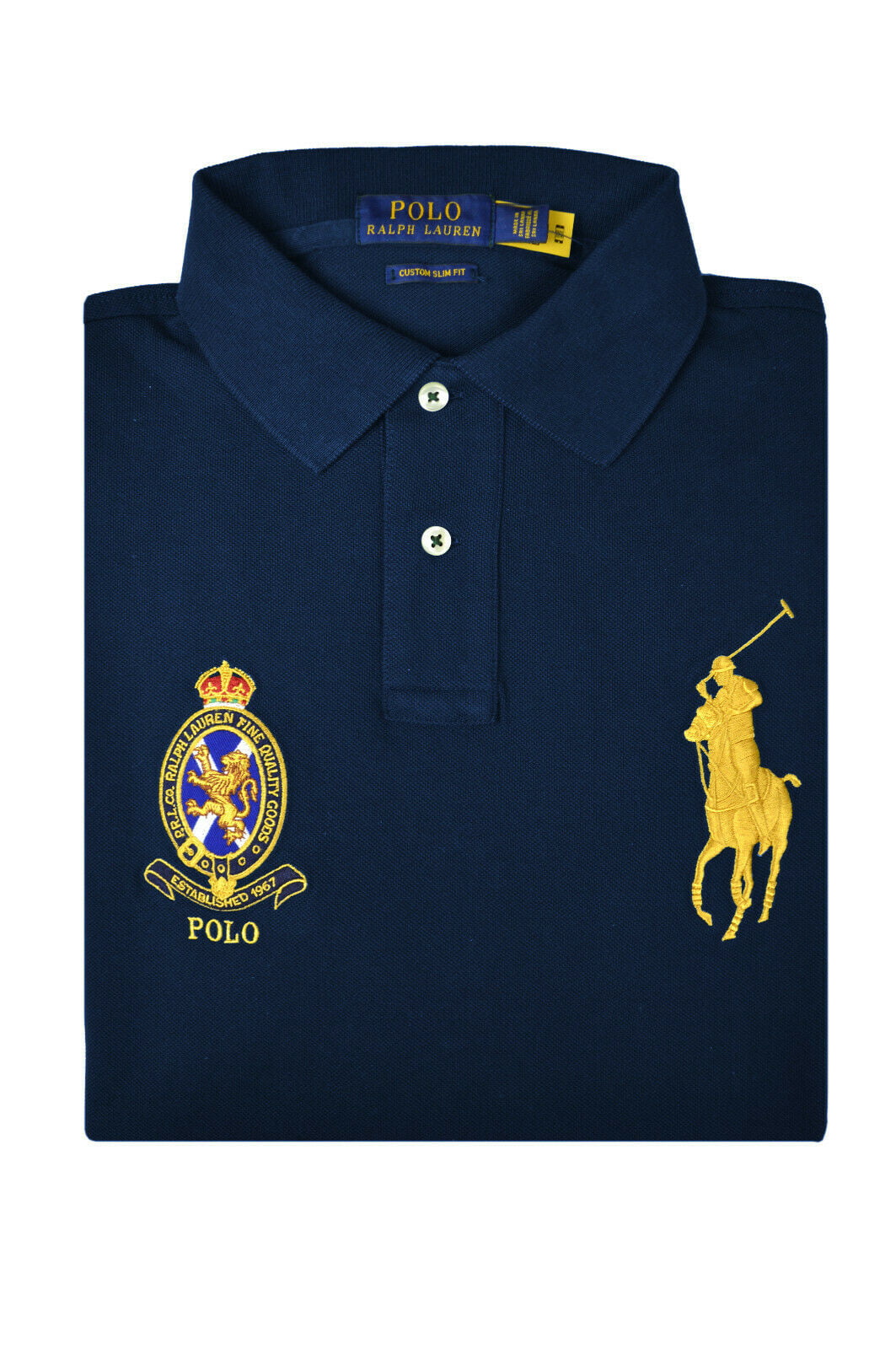 Polo Ralph Lauren Custom Slim Fit Big Pony World Cup Country Shirt New