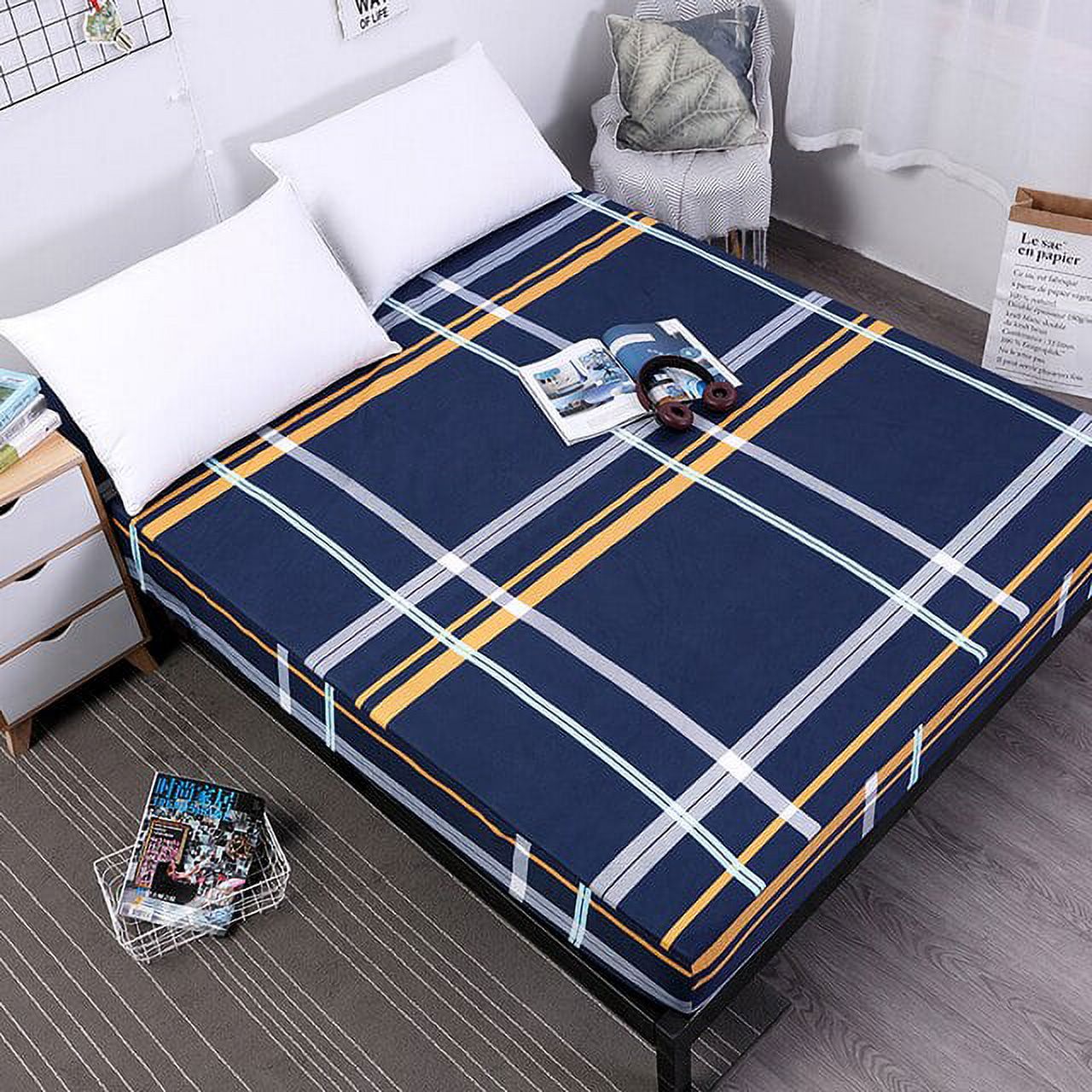 New Polyester Printed Bed Fitted Sheet Elastic Allround Mattress Cover Hot Sale Home Textile
