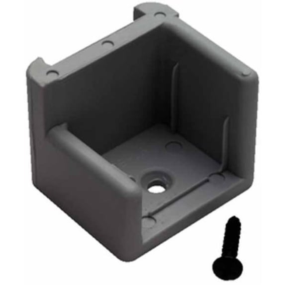 DOOR STOP W/RIBS GRAY RIGHT