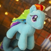New Pony Cute Plush Toys My Little Horse Doll Doll Unicorn Doll Girl Birthday Gift for Children  Blue 23 CM