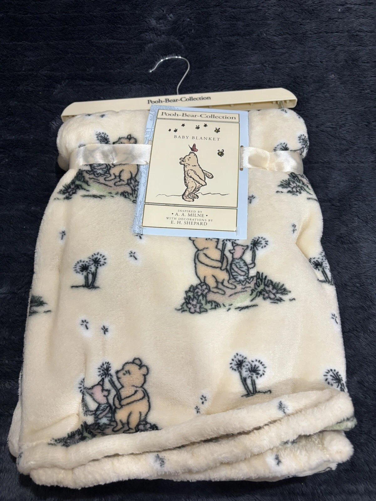New Pooh Bear Collection Winnie The Pooh Piglet 30"X40" Babyy Blanket