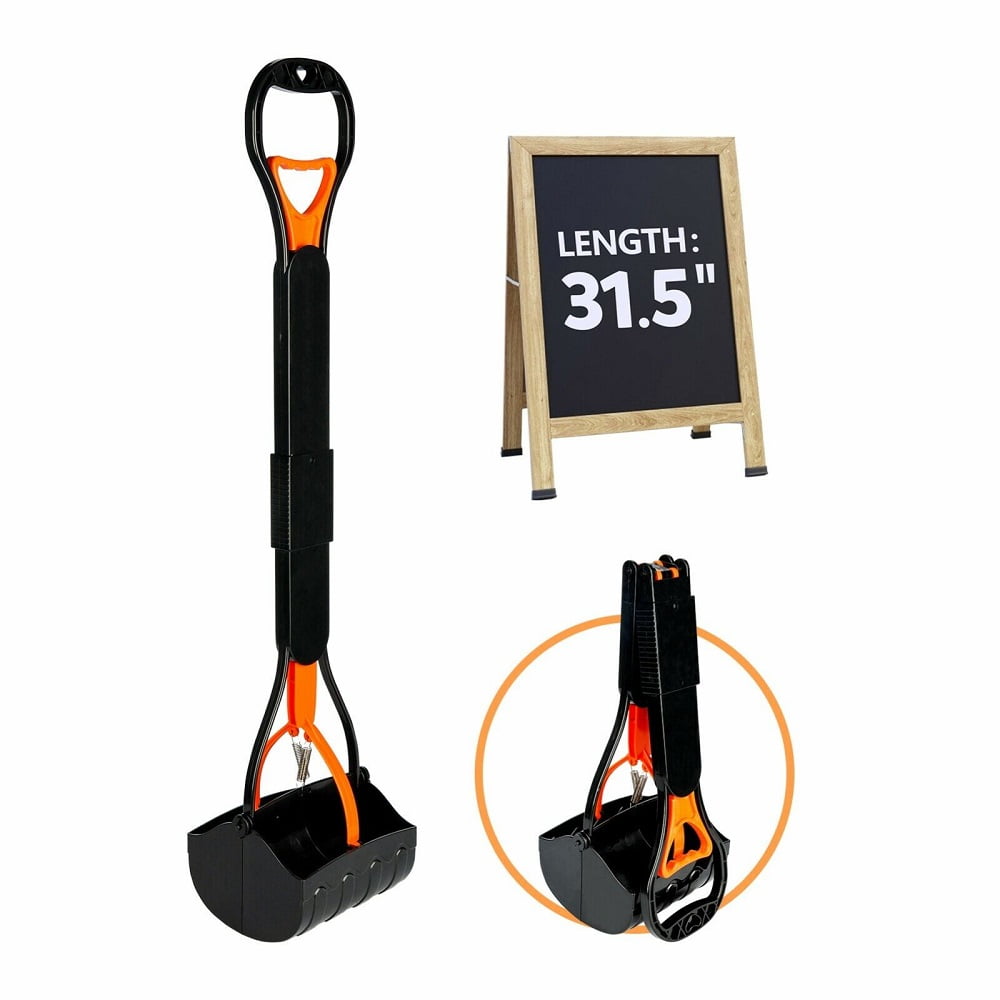 New Pooper Scooper Pets For Dogs Cats With Long Handle Foldable Waste