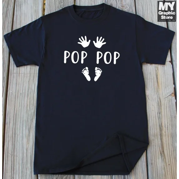 New Pop Pop T-Shirt Pregnancy Announcement Baby Surprise Ideas Unisex S-5XL Hot Trending Shirt, Vintage Birthday Gift