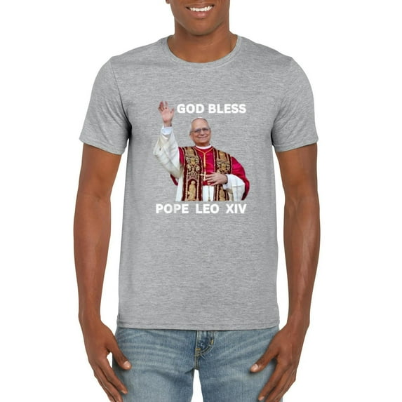 New Pope Leo XIV Catholic Gifts Merch Religious Souvenir Graphic Tee, for men & women, up to size 5XL