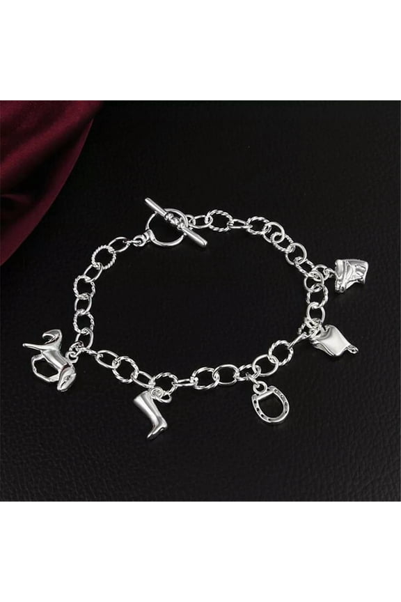 New Popular 925 Silver Horse Shape Fashion Women Bracelet Jewelry Sale