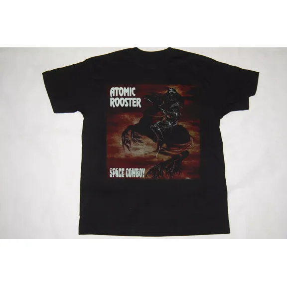 New Popular Atomic Rooster Black T-Shirt Cotton Full Size RD375