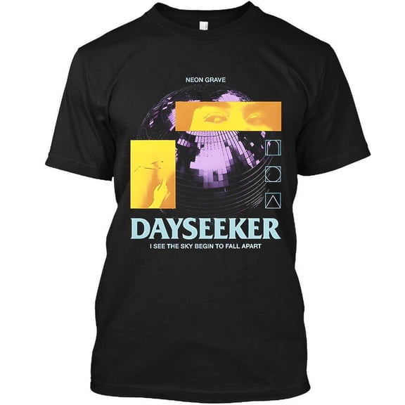 New Popular Dayseeker Neon Grave American Music Retro Graphic Logo T-Shirt S-4XL